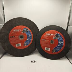 DIABLO METAL CUT-OFF WHEELS - 10IN & 12IN COMBO DEAL NWOB